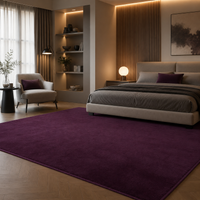 Tapis Uni Pourpre - Zayna