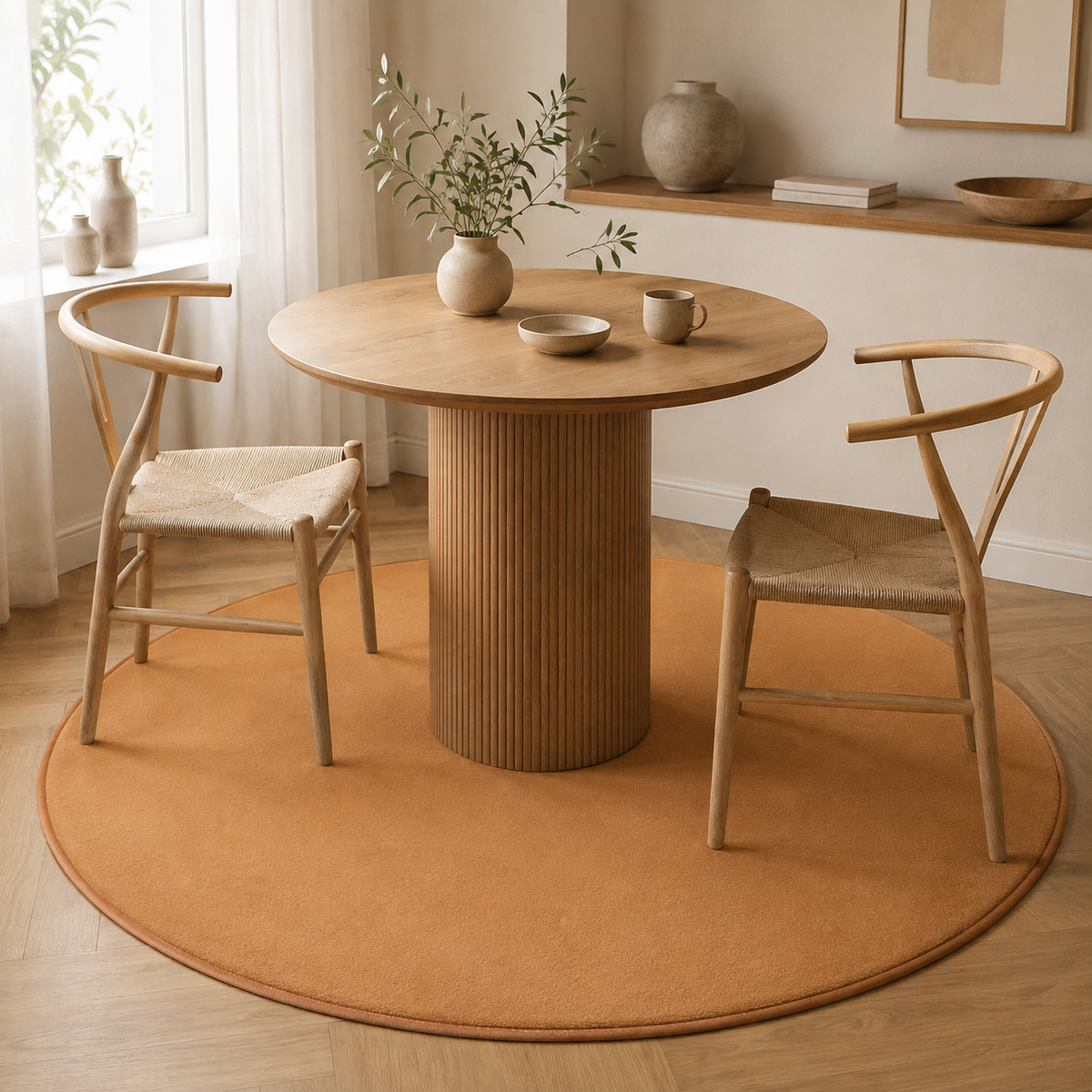 Tapis Uni Rond - Luma