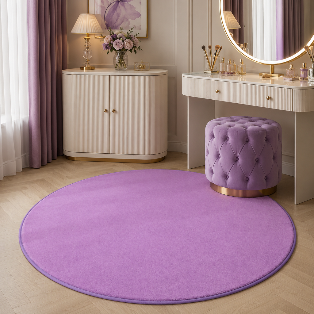 Tapis Uni Rond - Luma