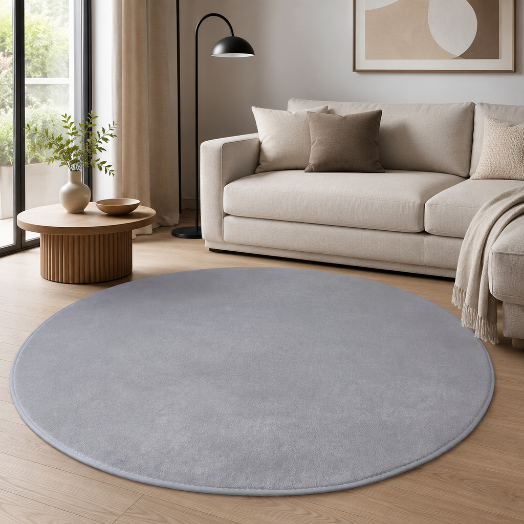 Tapis Uni Rond - Luma