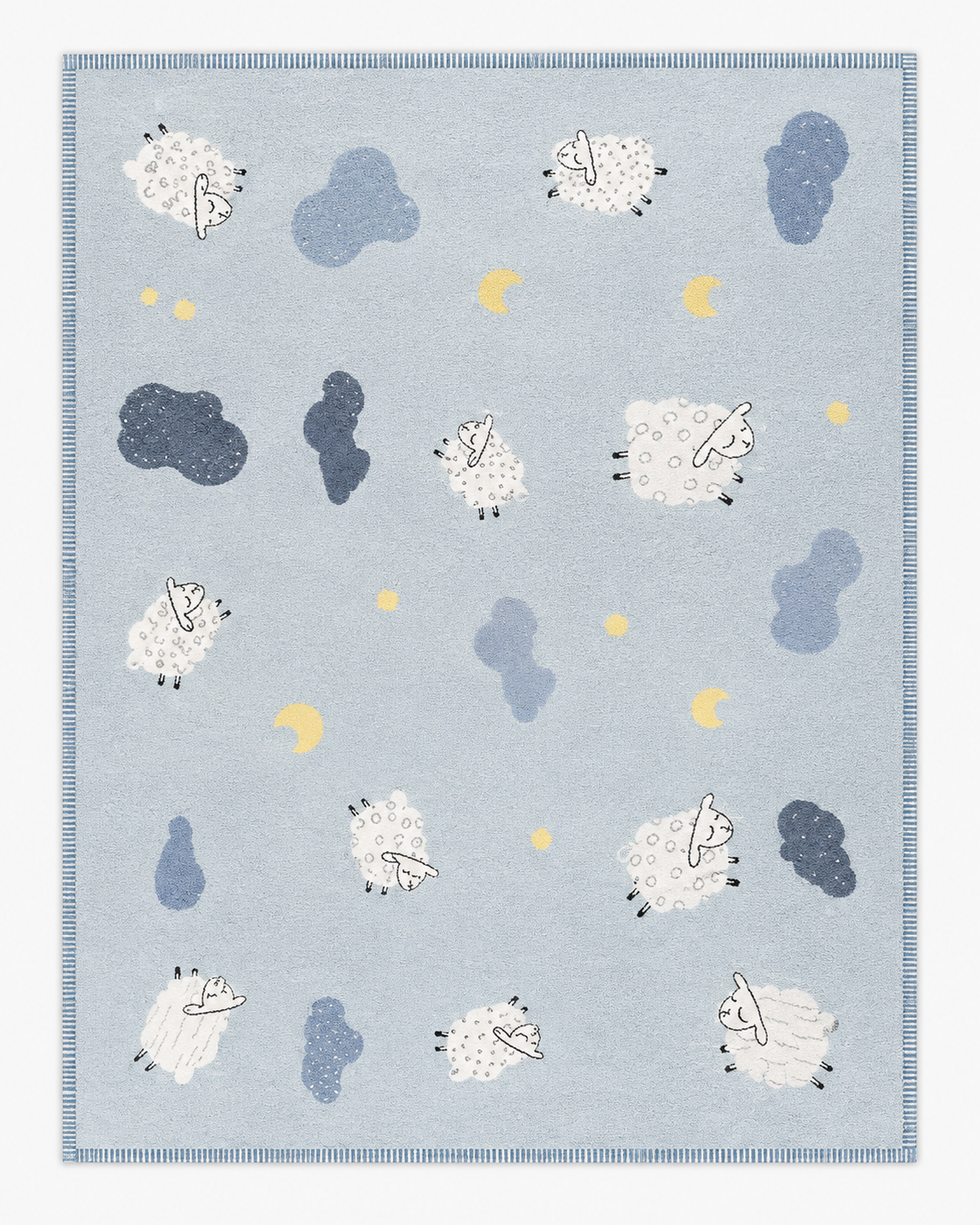 Tapis Enfant Bleu Ciel - Maloé