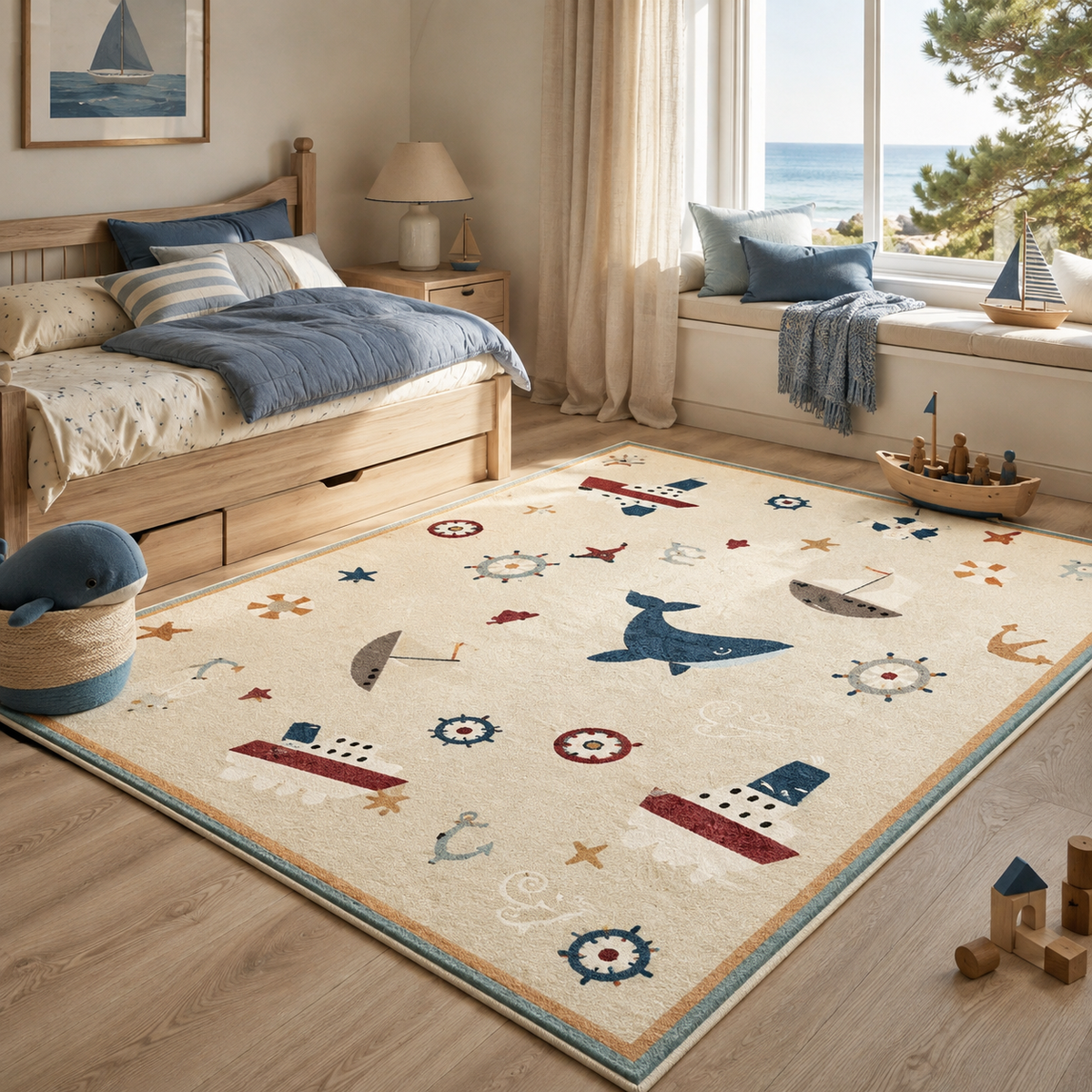 Tapis Enfant Crème - Basile