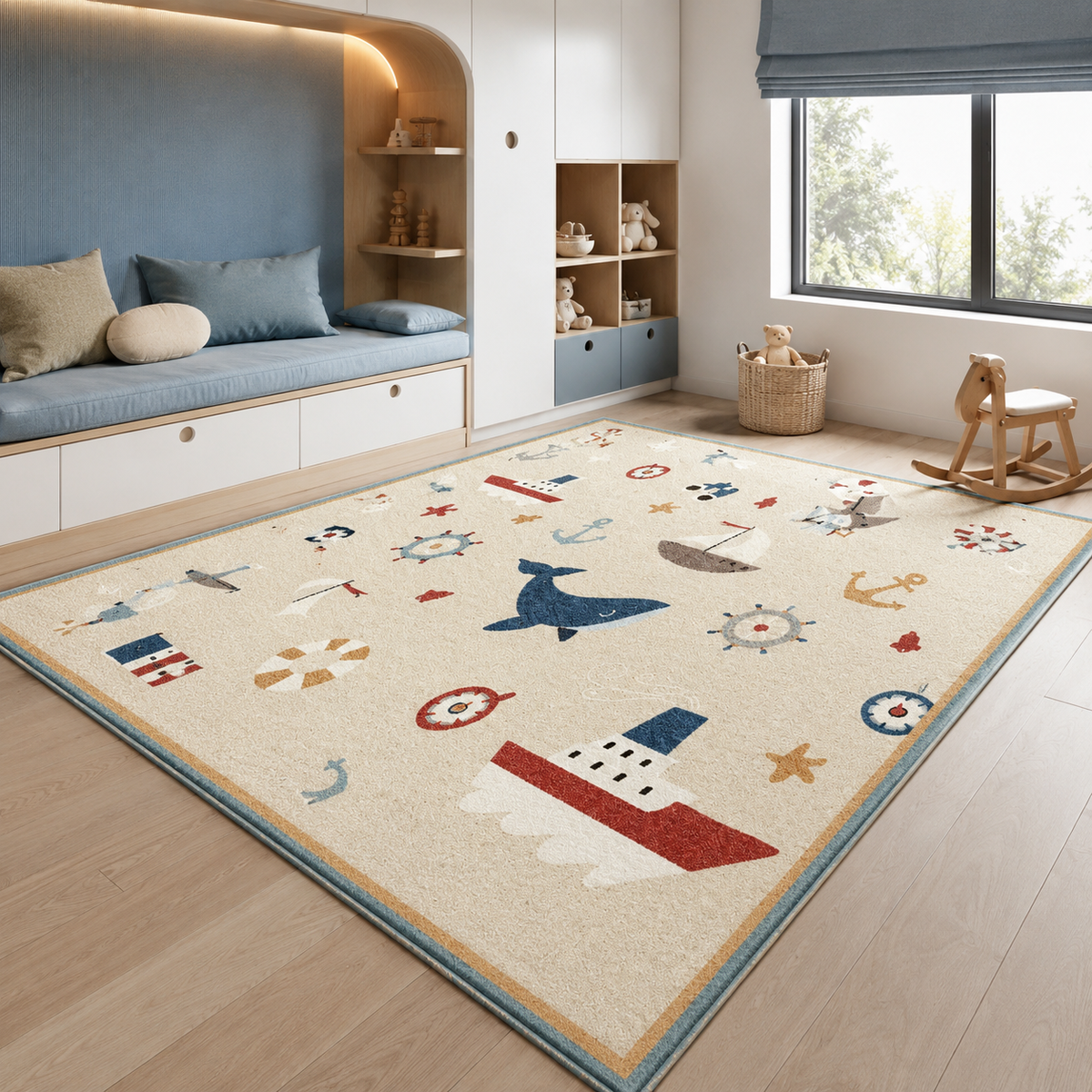 Tapis Enfant Crème - Basile