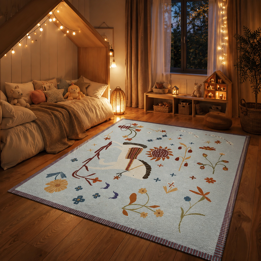 Tapis Enfant Bleu Ciel - Tilio