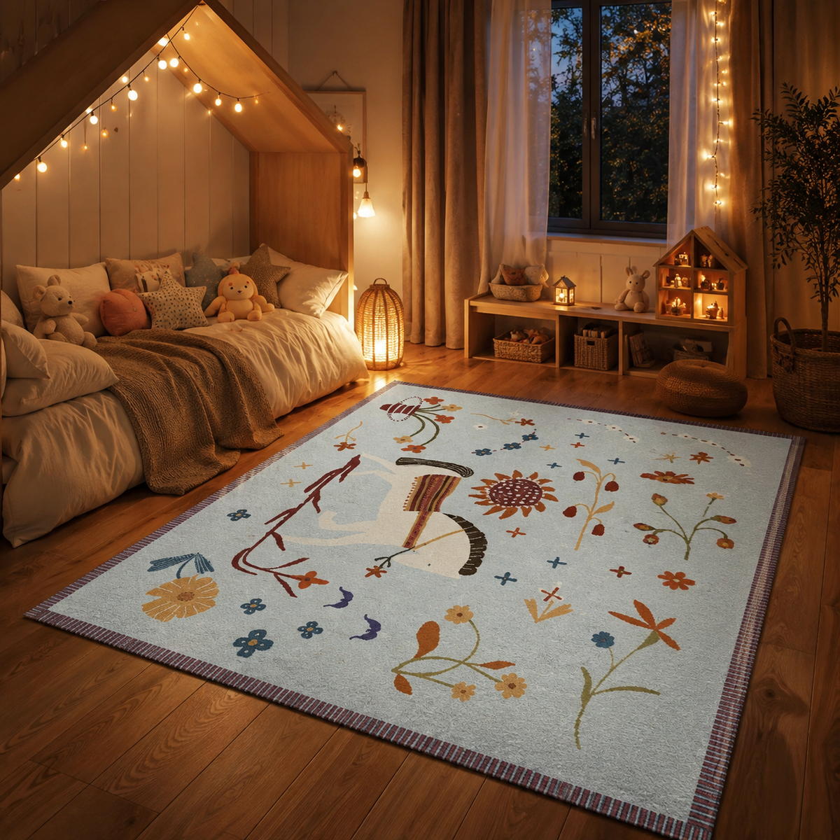 Tapis Enfant Bleu Ciel - Tilio