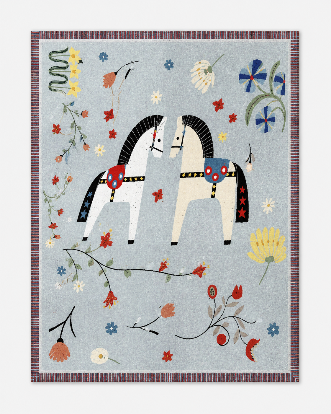 Tapis Enfant Bleu Ciel - Lila