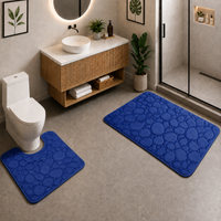 Ensemble Tapis de Bain - Corail