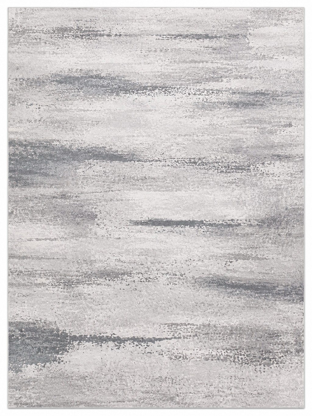 Tapis Moderne Design Gris Argenté - Lysandre