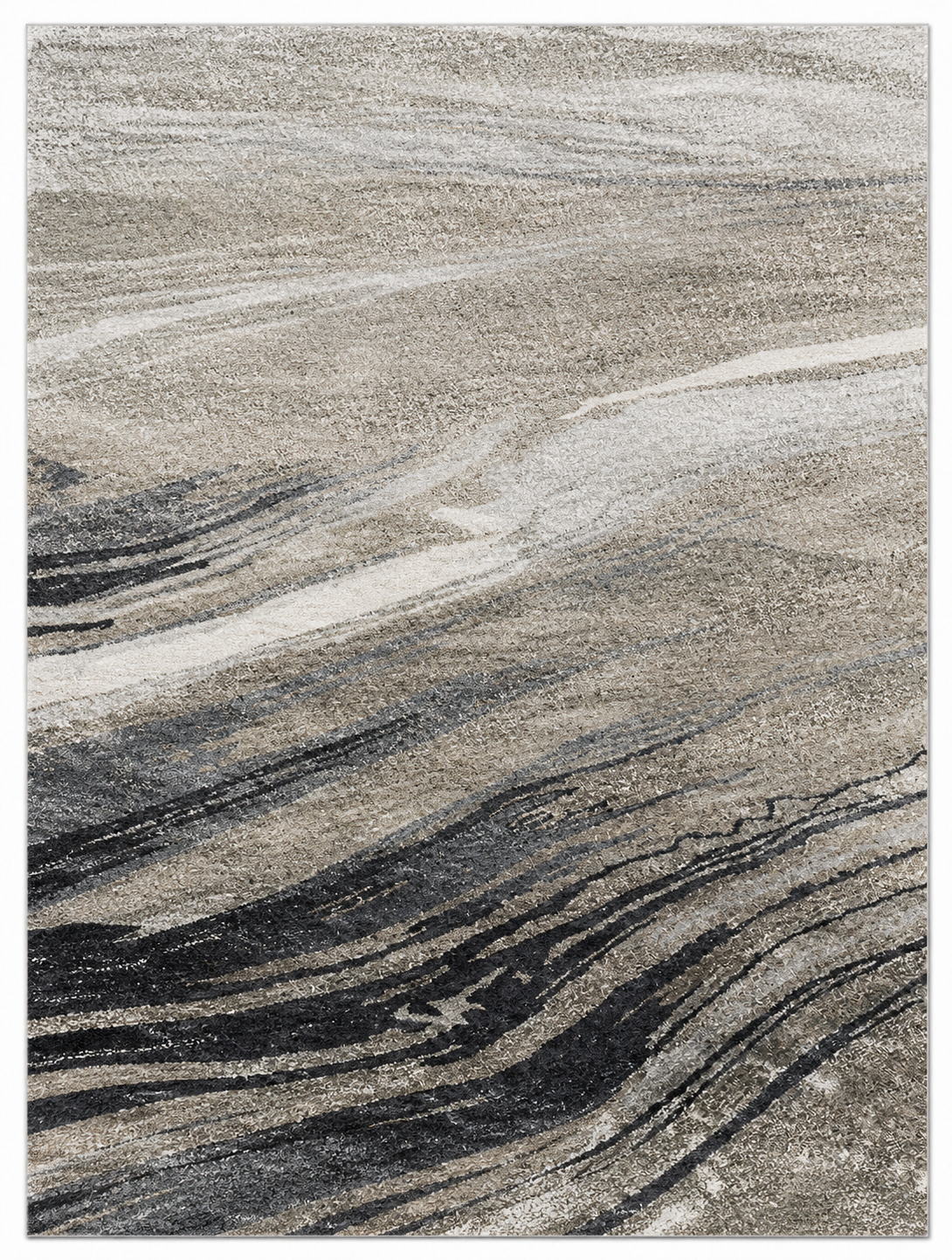 Tapis Moderne Design Gris Taupe - Néroli