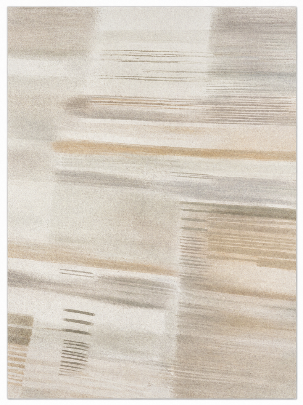 Tapis Moderne Design Beige Sable - Alya