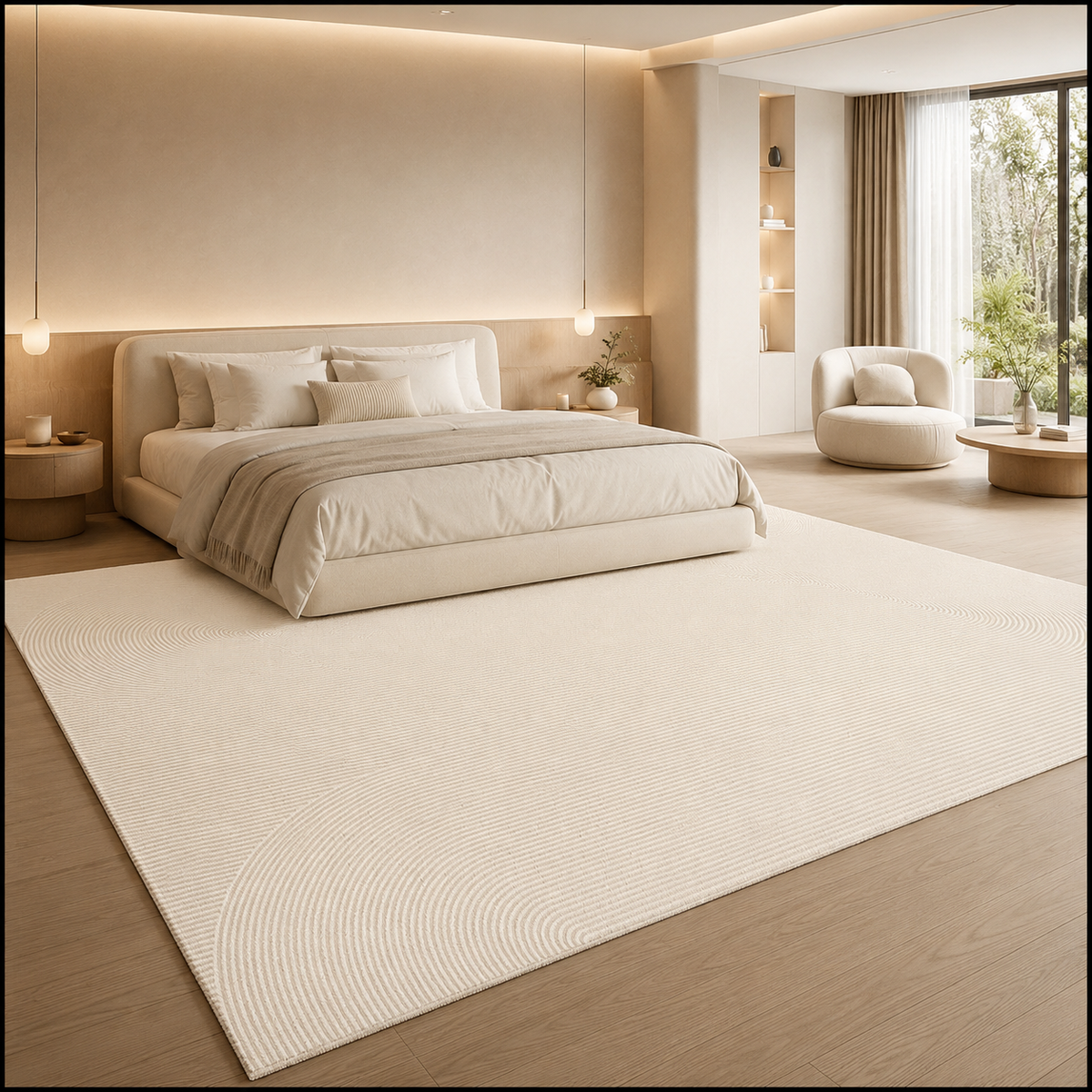 Tapis Scandinave Ivoire et Beige - Imperial