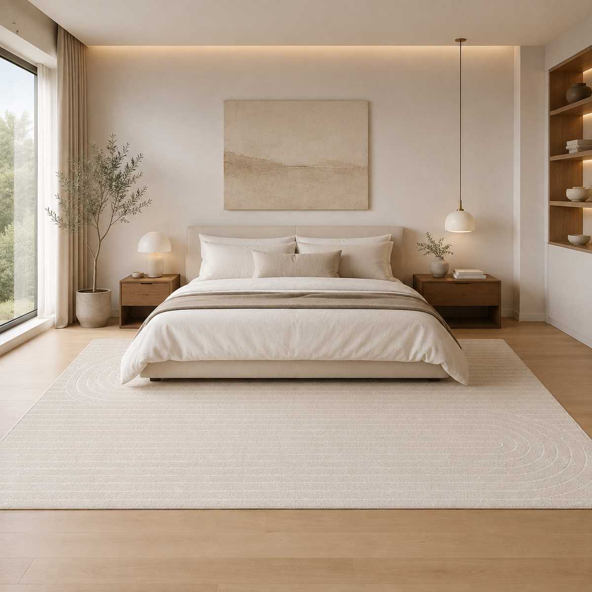 Tapis Scandinave Crème - Sora