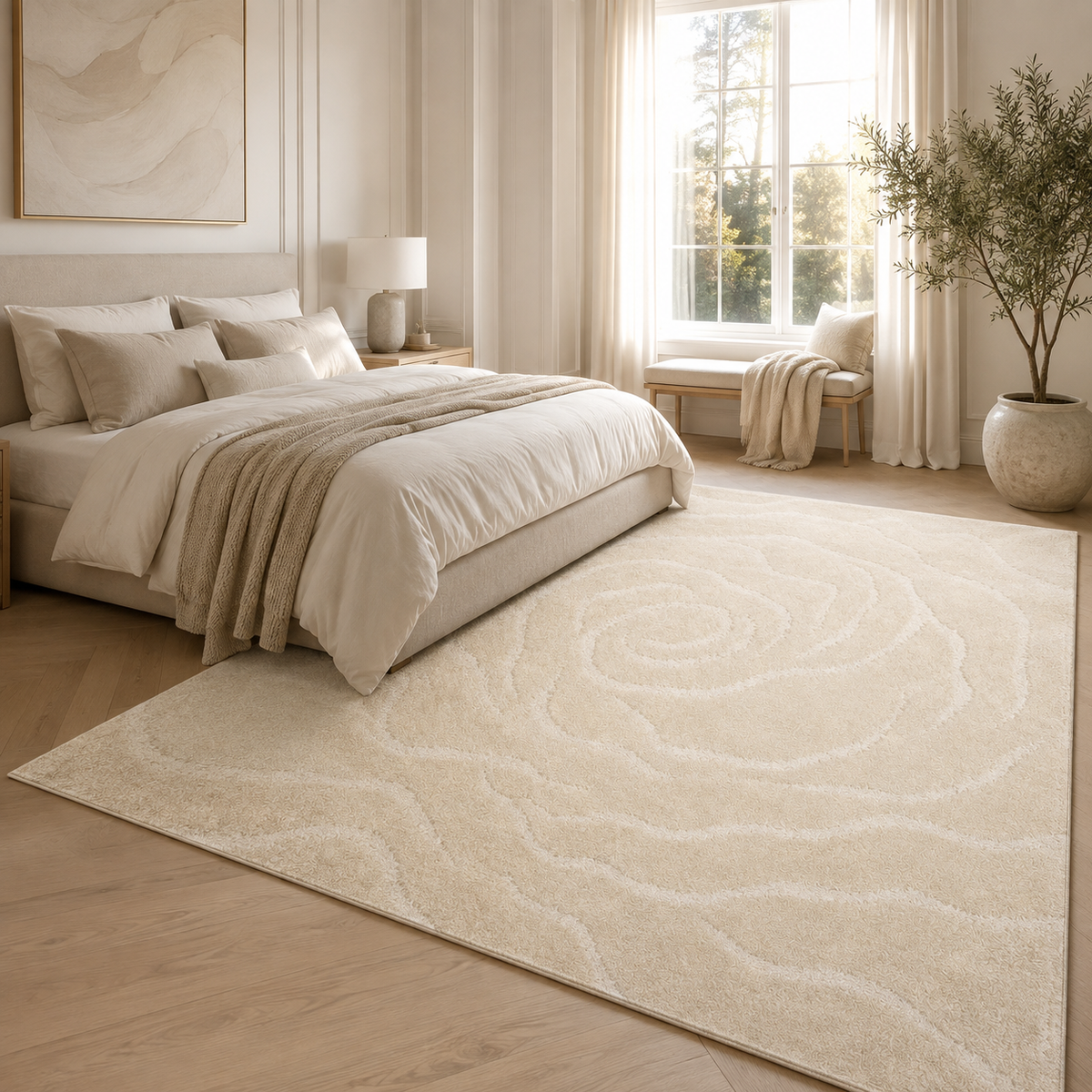 Tapis Scandinave Crème - Cocon