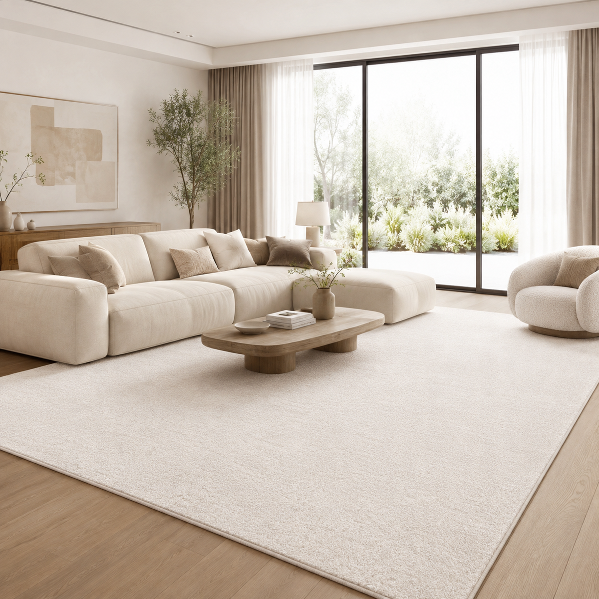 Tapis Uni Crème - Naya