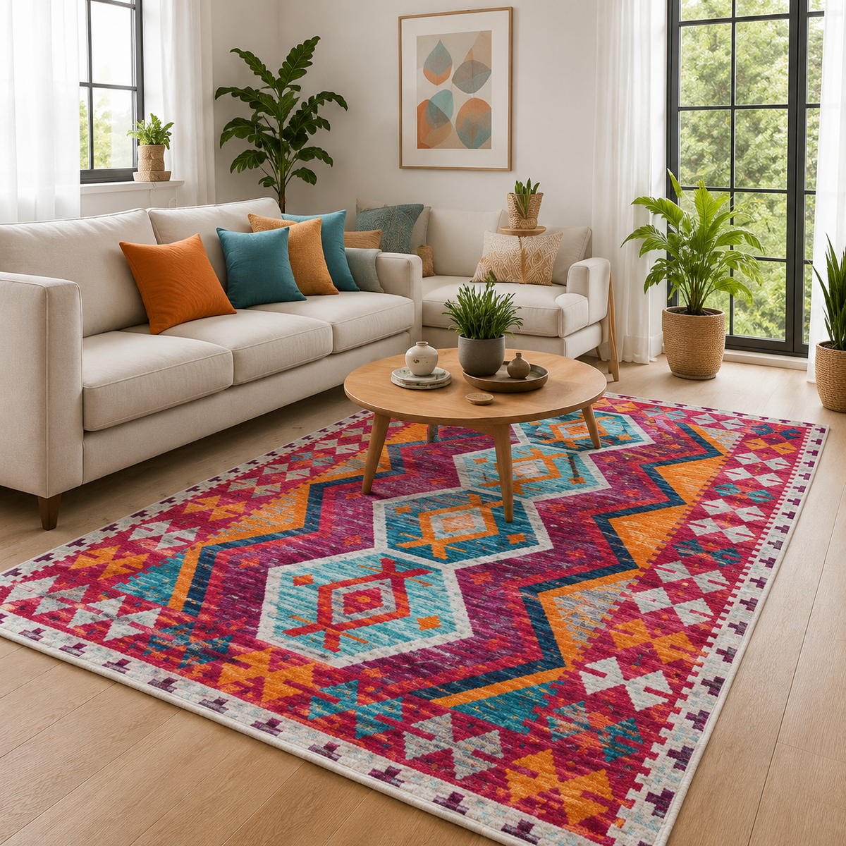 Tapis Berbère Multicolore - Soraya