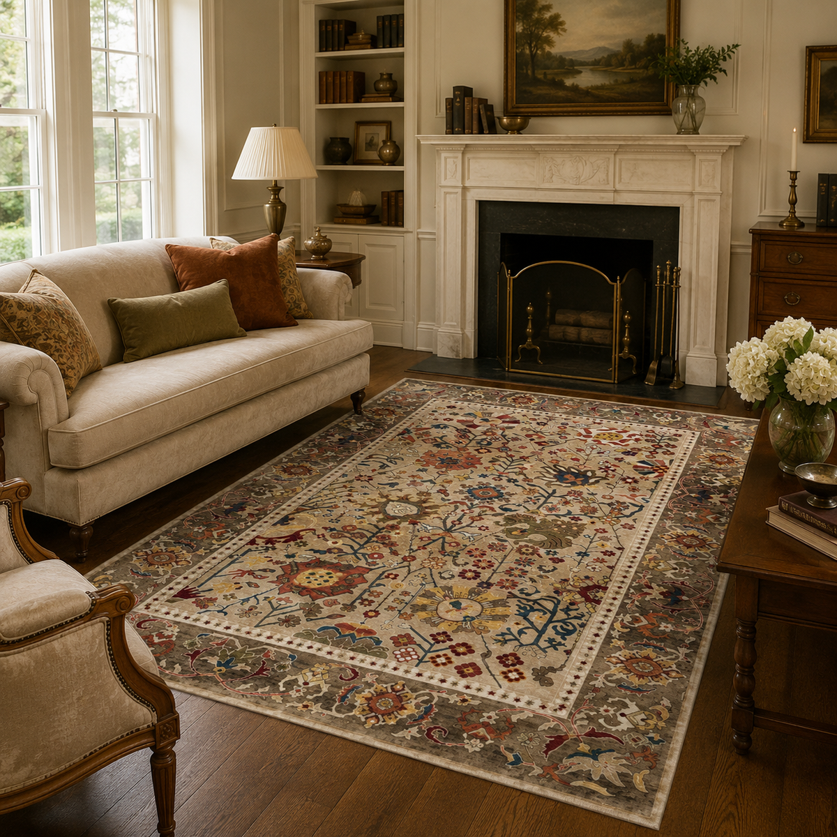 Tapis Oriental Beige - Zahra