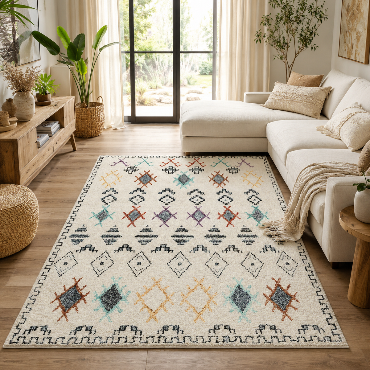Tapis Berbère Crème - Rif