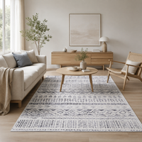 Tapis Berbère Crème et Gris - Elia
