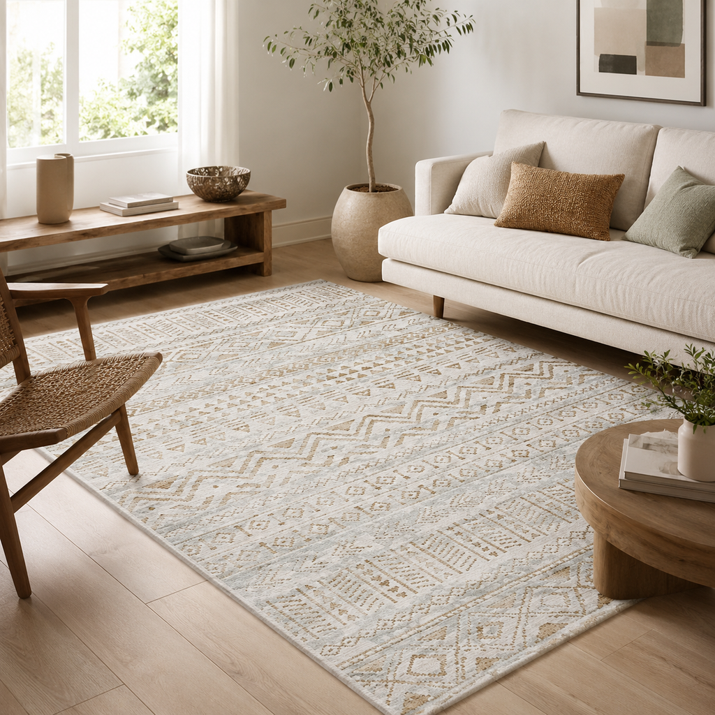 Tapis Berbère Ivoire Doré - Niya