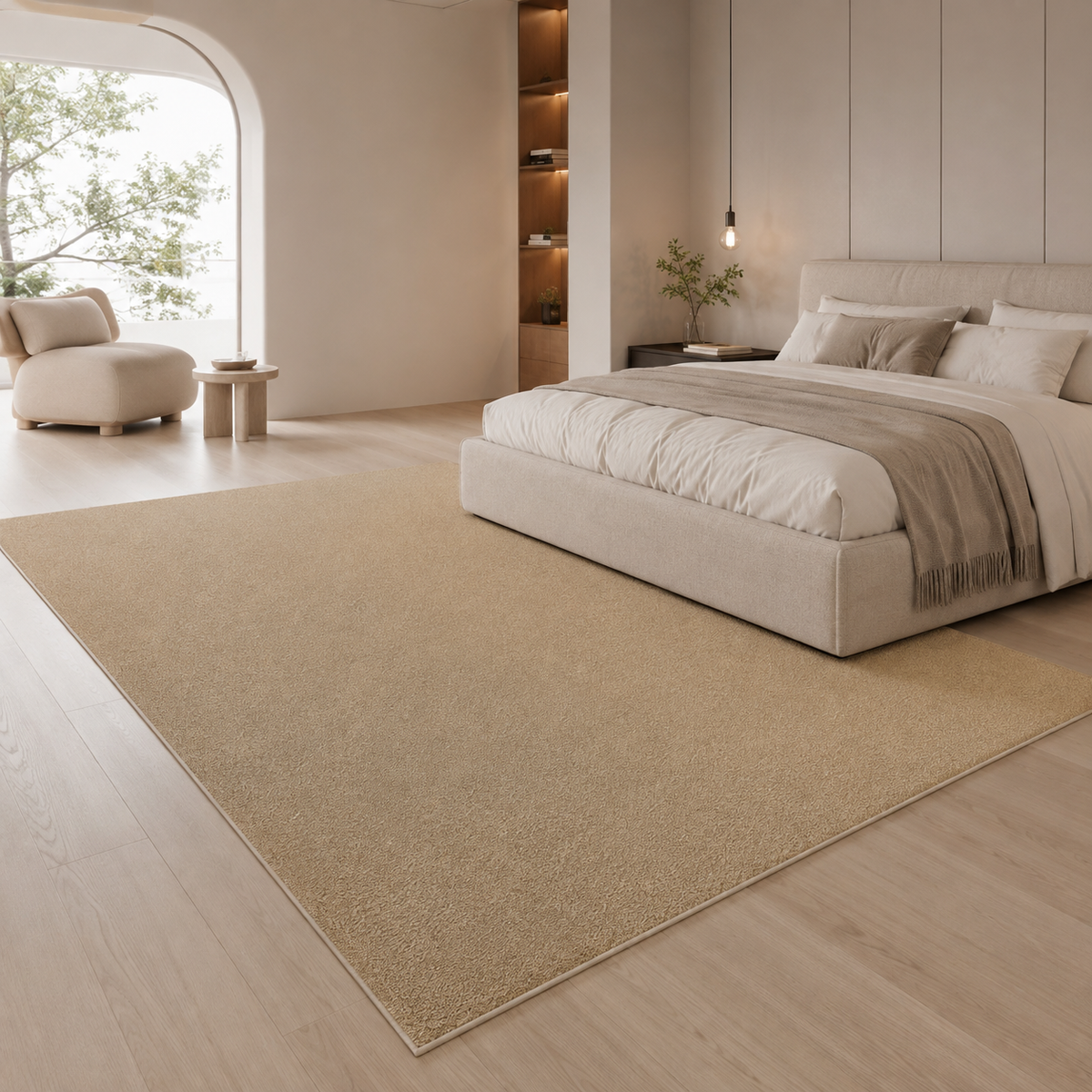 Tapis Uni Beige - Tao