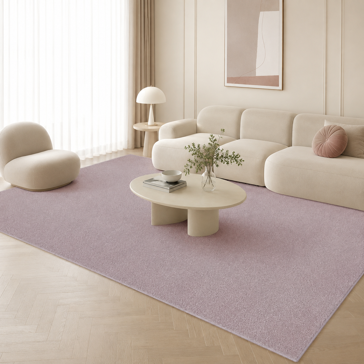 Tapis Uni Violet - Lina