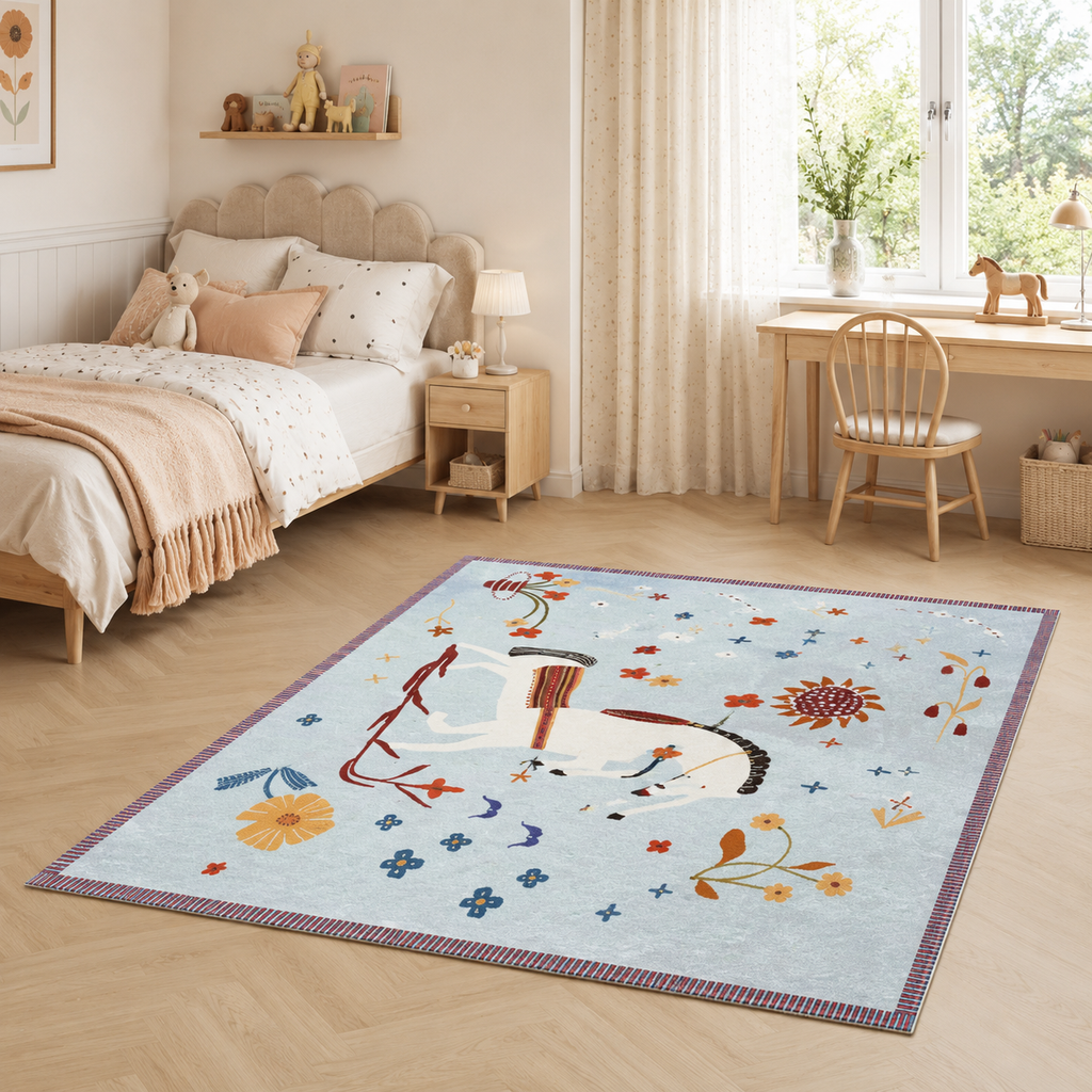 Tapis Enfant Bleu Ciel - Tilio