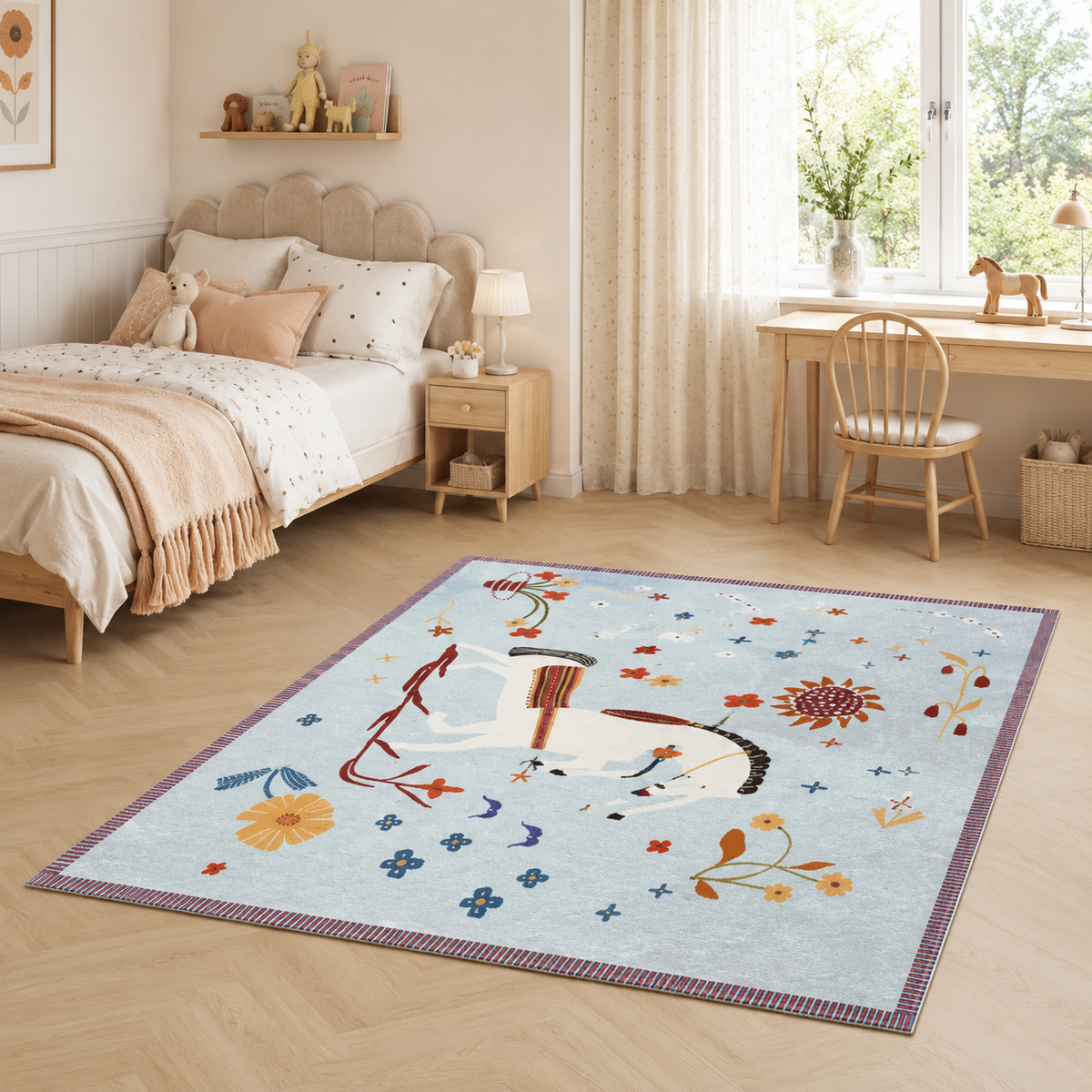 Tapis Enfant Bleu Ciel - Tilio