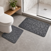 Ensemble Tapis de Bain - Corail