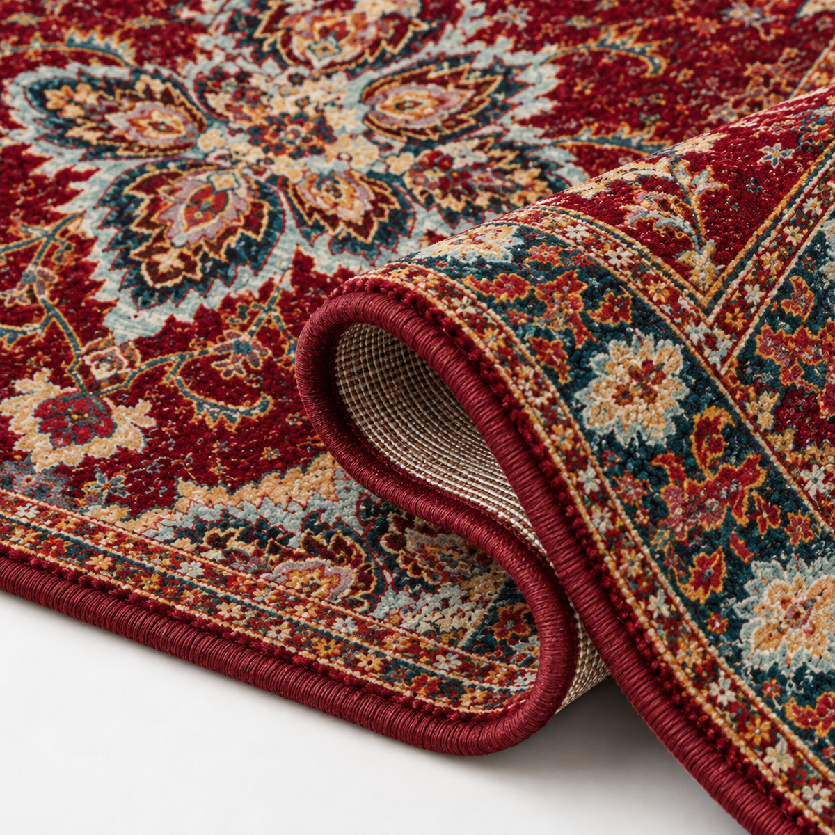Tapis Oriental Bordeaux - Farah – vue 5