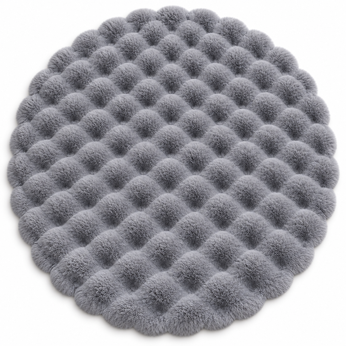 Tapis Shaggy / Poils long Rond - Elara – vue 3