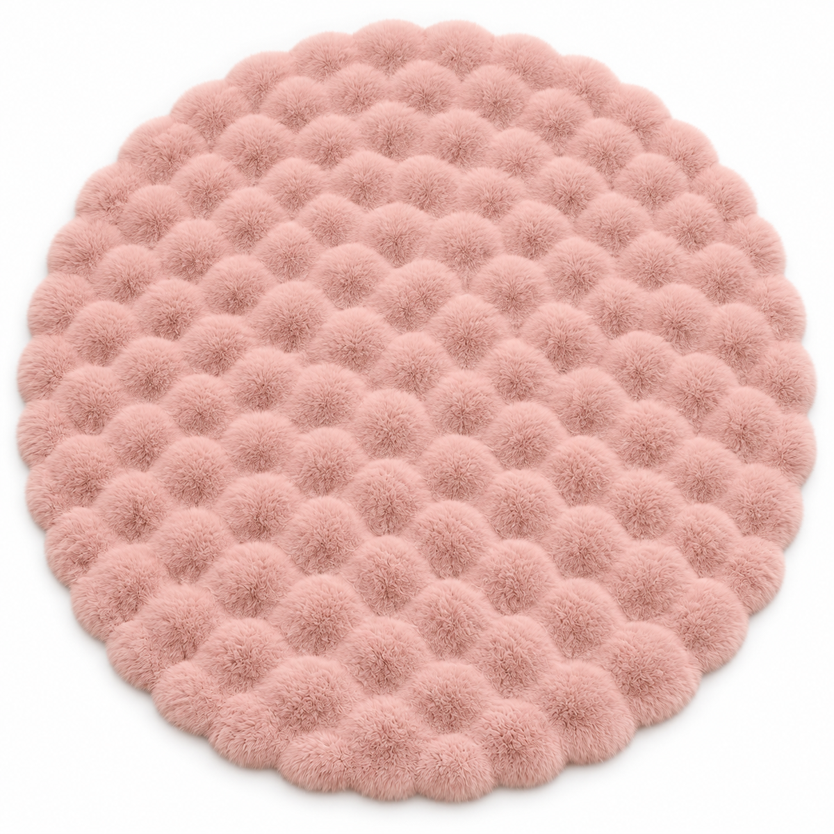 Tapis Shaggy / Poils long Rond - Elara – vue 2