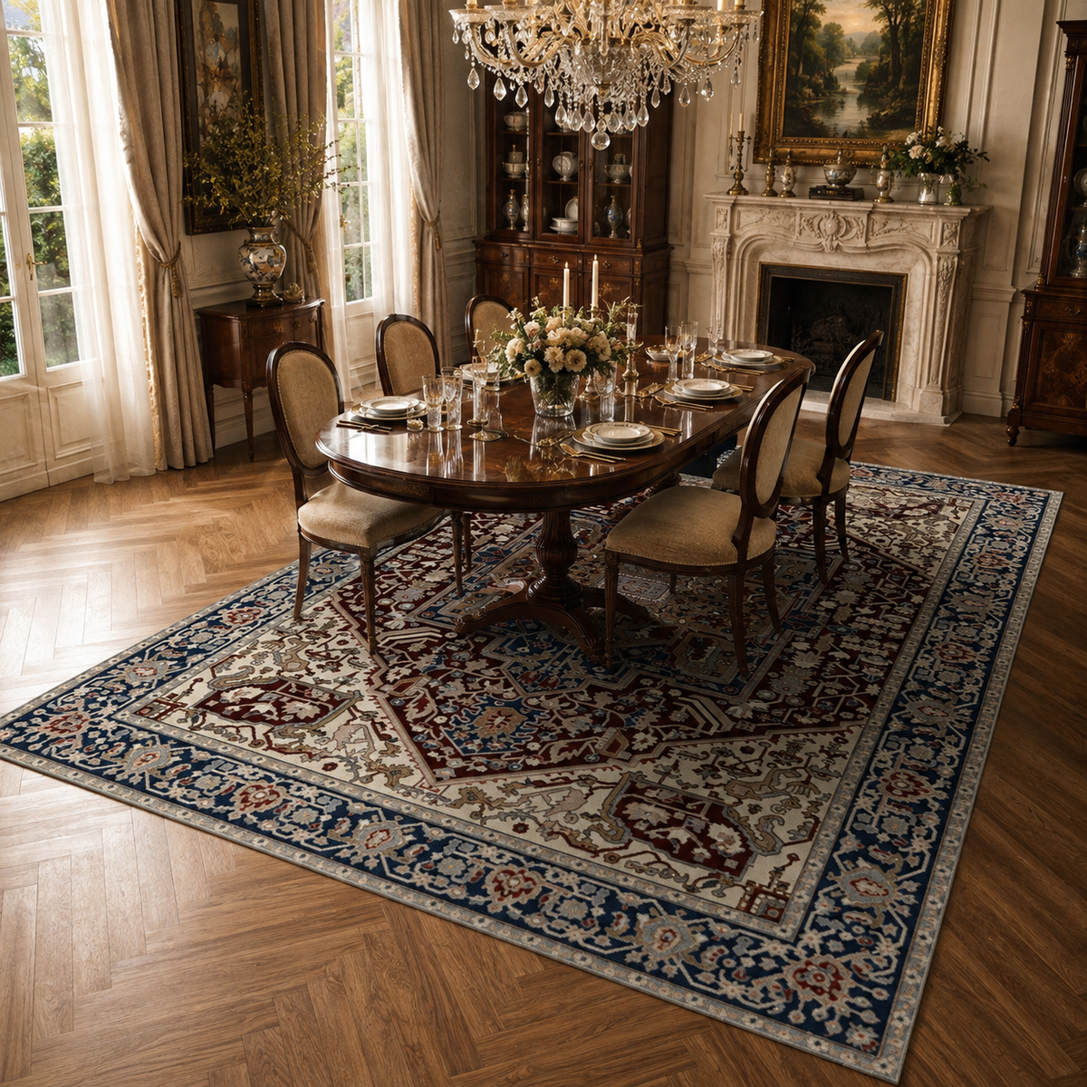 Tapis Oriental Rouge - Safran