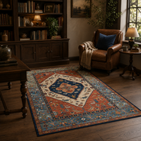 Tapis Oriental Terracotta Bleu - Rayan